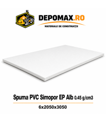 Placa rigida PVC Simopor EP Alb 0.45 g/cm3, 6x2050x3050 mm Placa rigida PVC Simopor EP Alb 0.45 g/cm3, 6x2050x3050 mm